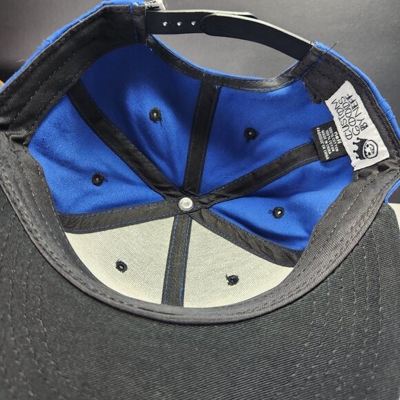 Neff Headwear Flat Bill Snapback Cap Hat Black Blue Orange Adjustable - Picture 11 of 12